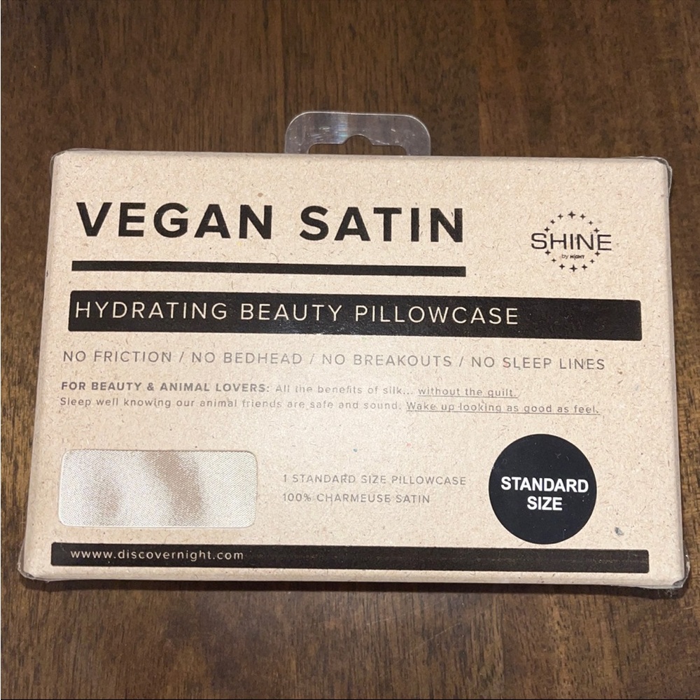 Vegan satin pillow case